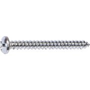 MIDWEST FASTENER Thread Cutting Screw, #12 x 1 in, Zinc Plated Combination Phillips/Slotted Drive 03201